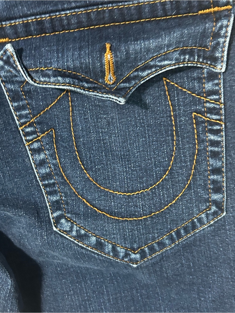 True Religion Ricky Relaxed Straight Jeans Men’s 36 Denim. Flaw See Pics - Picture 6 of 13